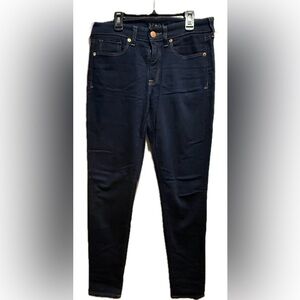 Spanx slimming indigo stretch denim skinny jeans 27